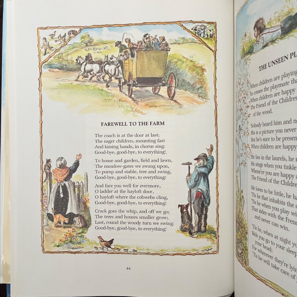 A Childs Garden of Verses Book Robert Louis Stevenson - Tasha Tudor 1999 VTG New - Picture 15 of 16